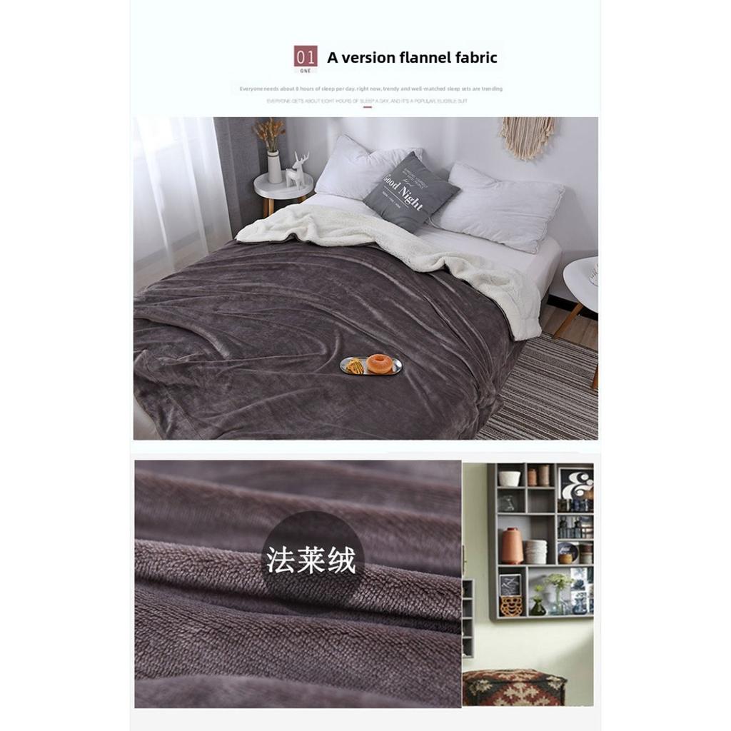 Lamb Fleece Blanket, Quilt, Coral Fleece Bed Sheet, Falei Fleece Small Blanket, Thickened and Warm