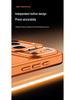 Orange Magnetic Protective Case with Lens Stand for Apple 17 Pro Max
