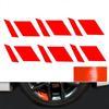 6Pcs Reflective Car Wheel Rim Vinyl Stickers Hash Mark Stripe Racing Wheel Hub Decals for Size 18" - 21" decorative sticker