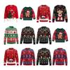 European-Size Parent-Child Jacquard Christmas Sweater Pullover for Autumn and Winter