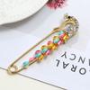 Oil silk scarf buckle brooch women's fixed clothes cardigan pin tulip flower temperament versatile accessories