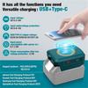 Wireless Charger With Type-C &USB Charge Ports For Makita 18V Li-ion Battery
