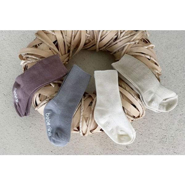 Bebenine Newborn Dalgona Knee Socks 4-Piece Set, Korean Baby Products