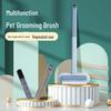 Household Dual-Sided Pet Hair Removal Brush and Static Broom with Long Handle for Carpet and Sofa Cleaning