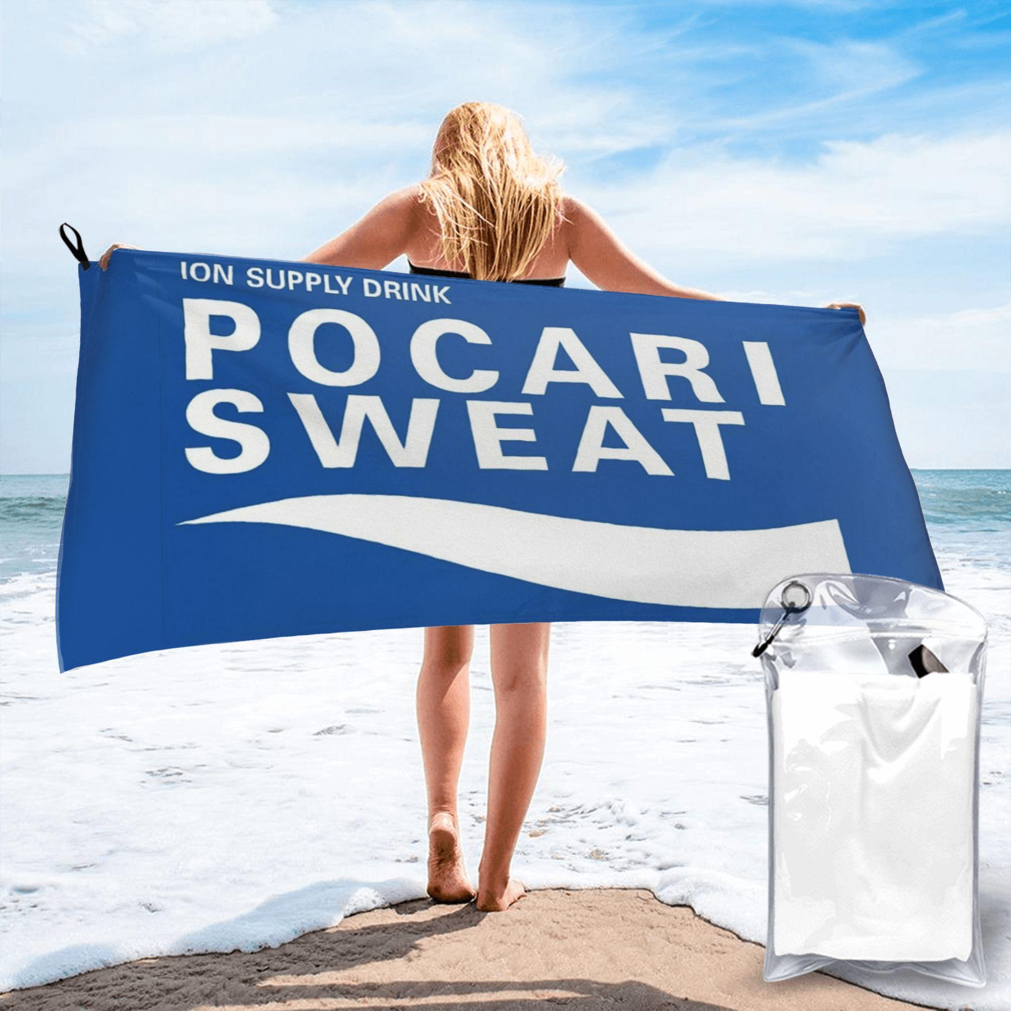 

Just some Pocari Sweat merch Beach Towel Soft Microfiber Quick Dry Absorbent Quick Towels For Swimming W40*H60(CM)