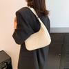 Trendy Casual Black And White Women's Handheld Bag Vintage Chic Shoulder Pouch For Fall