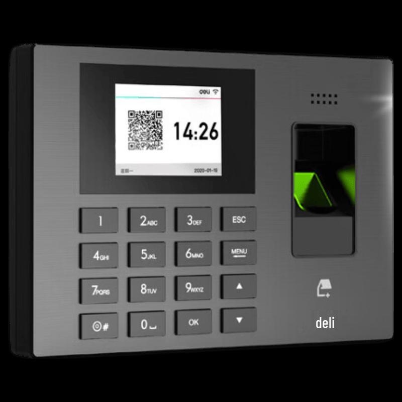 Deli 3960CSE Smart Fingerprint Time Clock CN plug (adapter included)