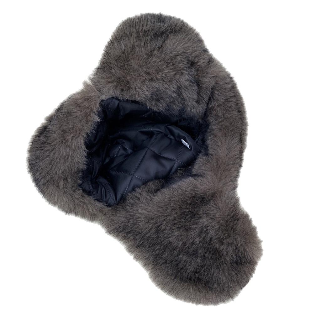 Antlers Plush Hat Women's Winter Thickened Warm Ear Protection Lei Feng Hat Men's Northeast Outdoor Windproof Cycling Hat Hat