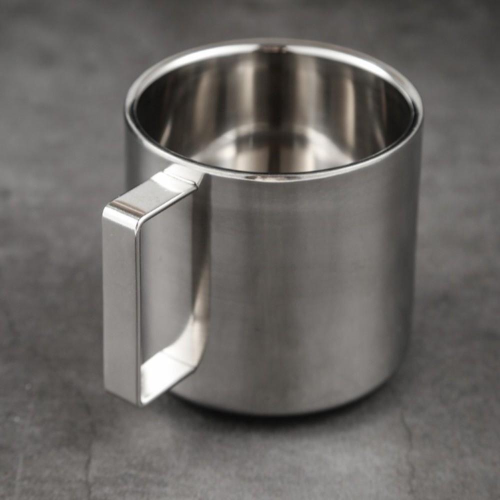 Przenośny Zestaw Kubków do Kawy ze Stali Nierdzewnej 180/200/280ml Dwuścienny Kubek do Herbaty Odporny na Gorąco Gładka Powierzchnia Filiżanka do Espresso Pomysł na Prezent