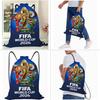 2026 FIFA World Cup Themed Drawstring Backpack Versatile for Office and Outdoor Activities Features An Adjustable Drawstring Closure