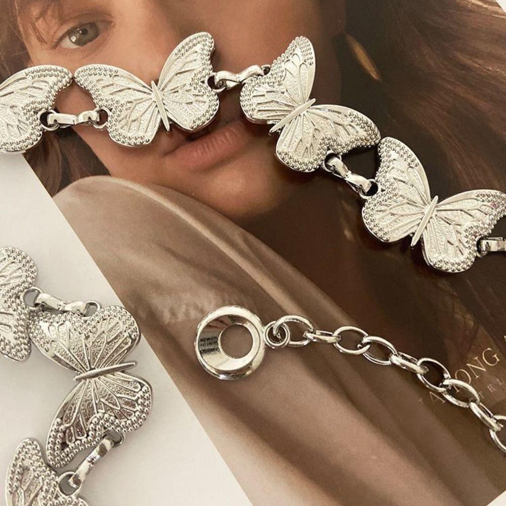 Vintage Waistband Butterfly Waist Chain Fashion Chain Belt  Women