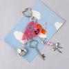 Phone Chain 8 Ball Star Keychain Zinc Zinc Alloy Billiards Black 8 Key Chain  Car Decoration