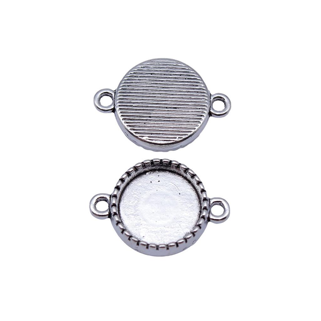 Vintage Metal Bezel Frames Resin Art Bezel Connectors For Photo Craft