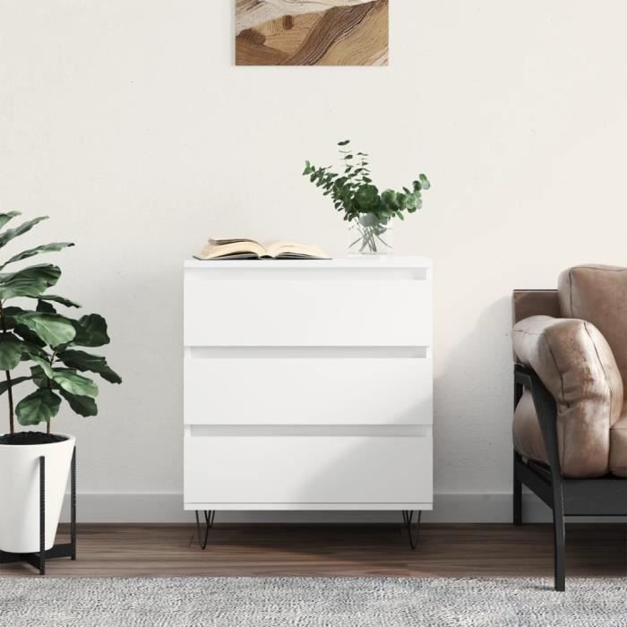 VidaXL Buffet Blanc 60x35x70 cm Bois d'ingénierie 827180