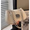 Autumn and Winter Small Bag Women's 2025 New Versatile French White Niche Chain Messenger Bag Women's Shoulder Armpit Bag
