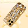 The Letter R Gold Plated Glass Phone Case Is Suitable for iPhone 17 16 15 14 13 12 11 Pro/Max/Plus Shockproof Back Cover