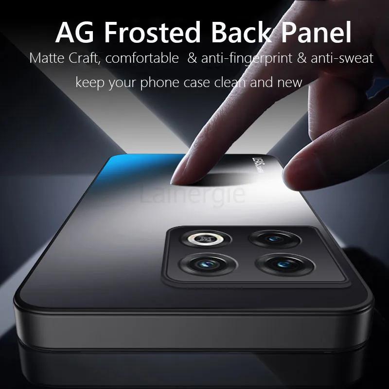 Stoßfest AG Mattes Weiches TPU+PC Mattes Rückseiten Cover Für OnePlus 10 Pro OnePlus10 Pro Handyhülle Hülle