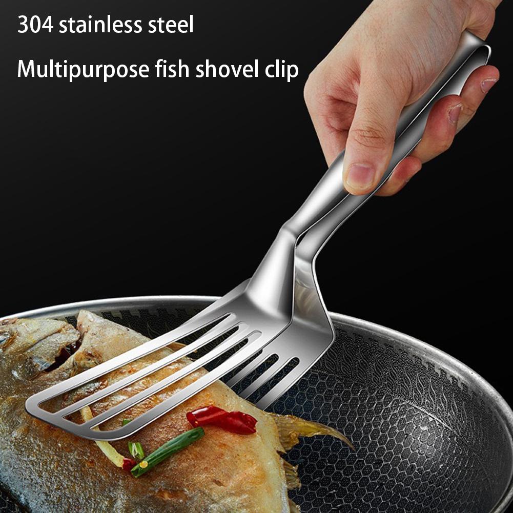 Handheld Grilling Tongs Heat Resistance Non-slip Steak Clamp For Picnic
