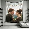 Vibrant Outlander Wall Tapestry Aesthetic Wall Hanging Printed Fabric Blanket Decorative Tapestries for Bedroom Living Room Home Decor