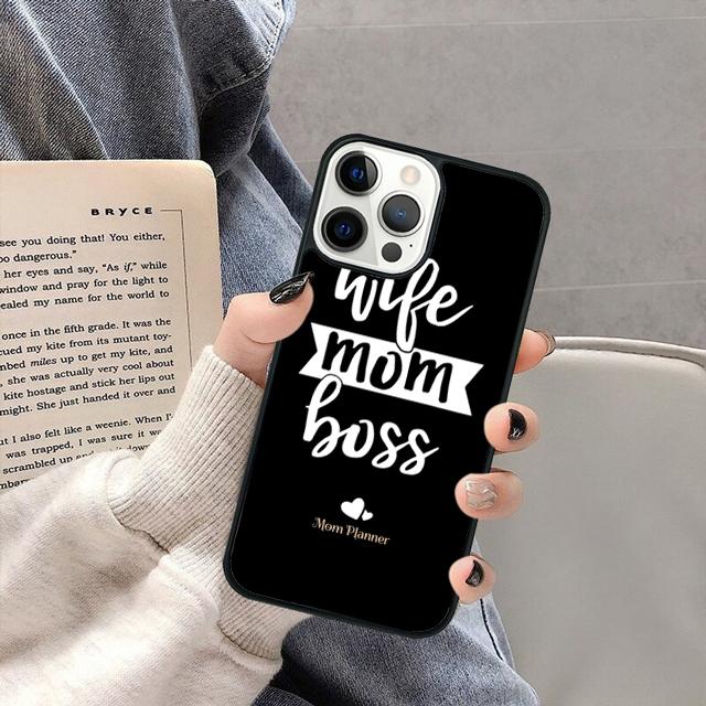 Wife Mom Boss funny Phone Case Cover for iPhone 17 Air 16 16e 15 13 14 11 12 Pro Max Plus coque fundas Shell