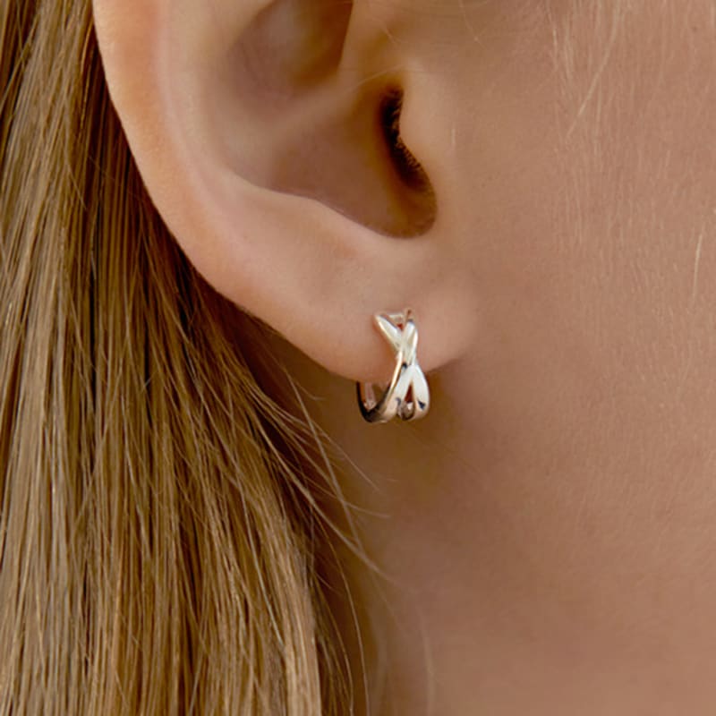 Lewe Two-line one-touch earring(S/M)