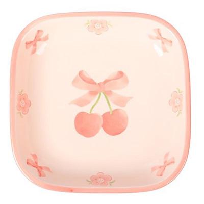 Heyuxi Kirschserie 8-Zoll quadratische Keramikplatte
