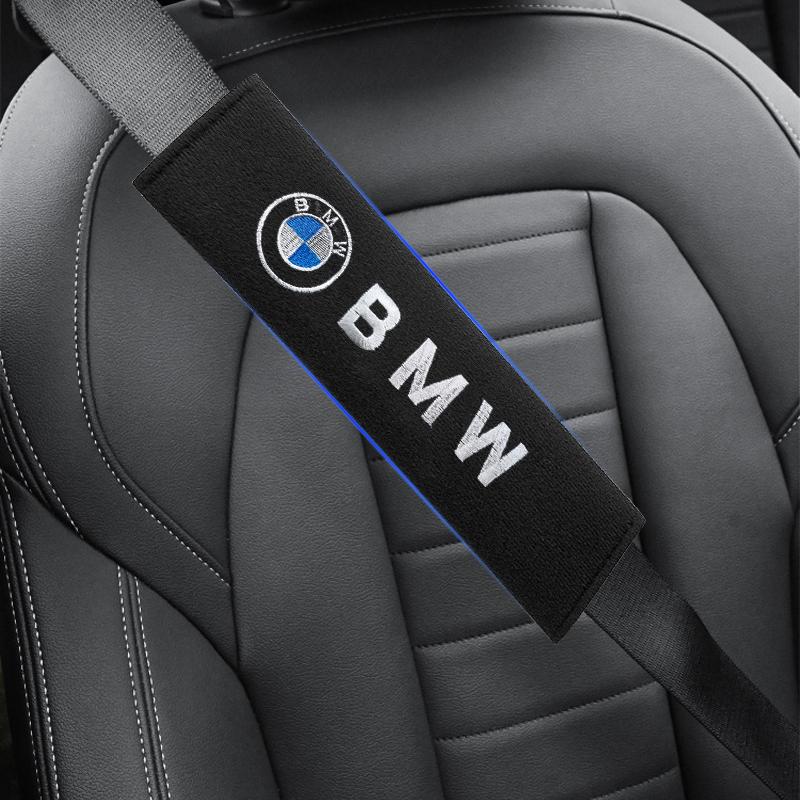 Car Seat Shoulder Belt Cover Protector Pad Auto Accessories For BMW F30 F01 F10 F35 F15 F16 F18 E39 E46 E90 E36