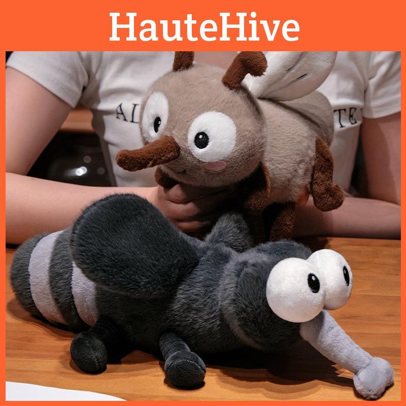 Cute Plush Mosquito Doll With Embroidery Design For Childrens Play Comfort And