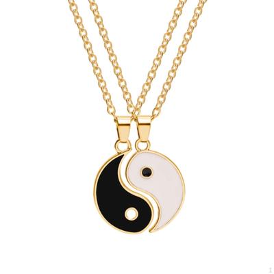 Paar Armband Freundschaft Armreif Halskette Kette Verstellbar Beziehung Yin Yang