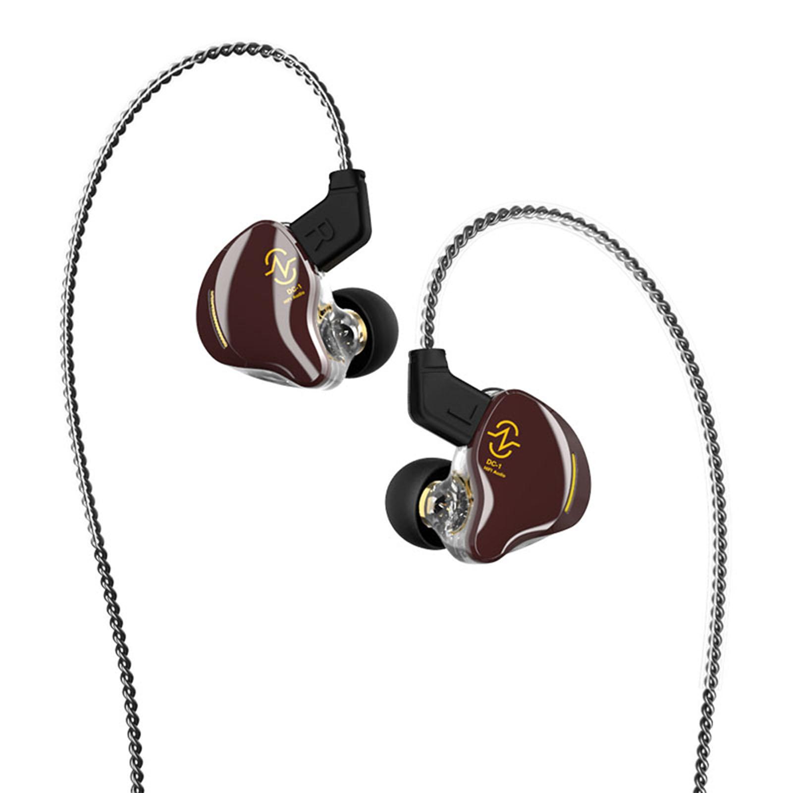 

Наушники-вкладыши CCZ CoffeeBean с 1DD драйвером и шумоподавлением для сценического монитора, наушники с эффектом погружения A коричневый