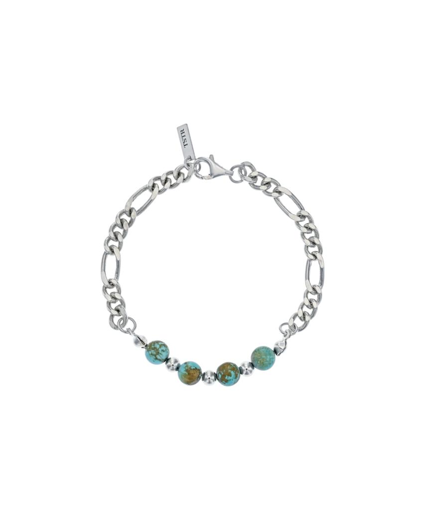 Thestillroom [Silver] #B2516 Blue Gemstone Bracelet