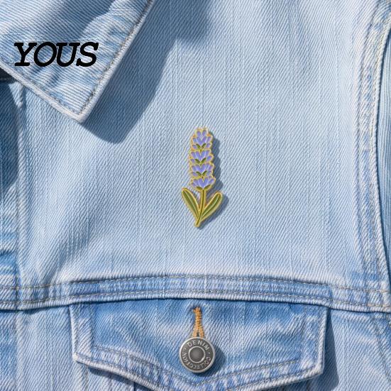 Bright Floral Lapel Pin Zinc Alloy Brooch Pin, Colorful Flower Shape Smooth Polished Edges Enamel Badge for Coats Scarves Canvas Bags Gift