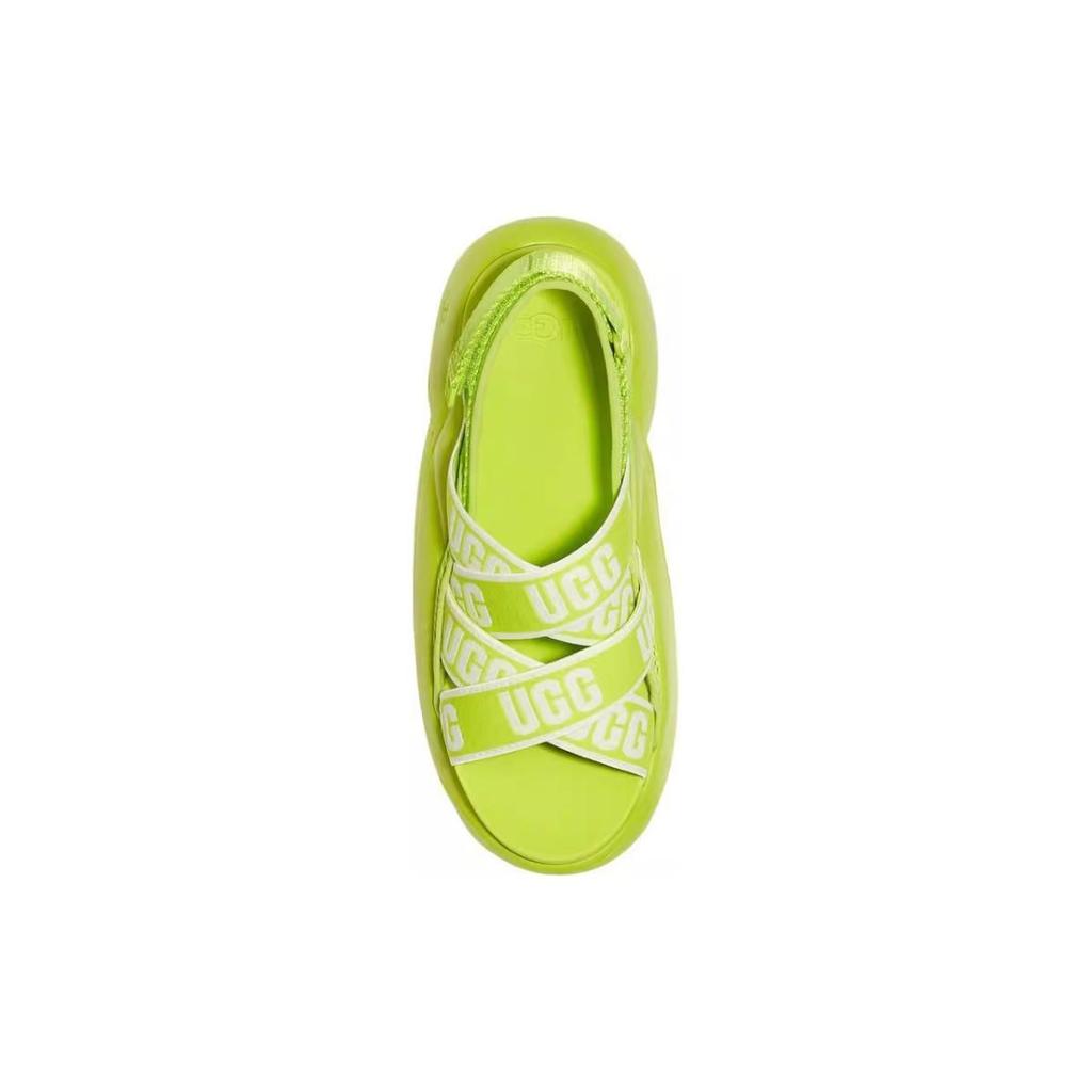 UGG La Yun Series Leather Versatile Comfortable Beach Sandals Women Sandals Green 1110090-KLM