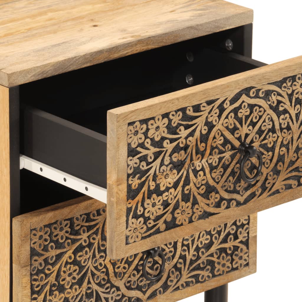 Nightstands 2 pcs. 40 x 33 x 46 cm Solid Mango Wood