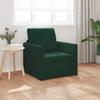 Dark Green Velvet Sleeper Sofa 74 x 77 x 81 cm
