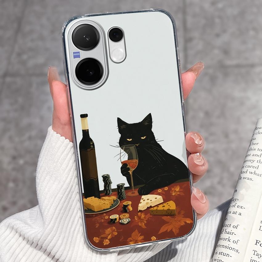For Vivo V60 V50 V40 Lite V40e V30e V20 Pro SE Phone Case Beautiful Mountain Range Patterns Transparent TPU Anti Slip Soft Back Covers For Vivo Casing