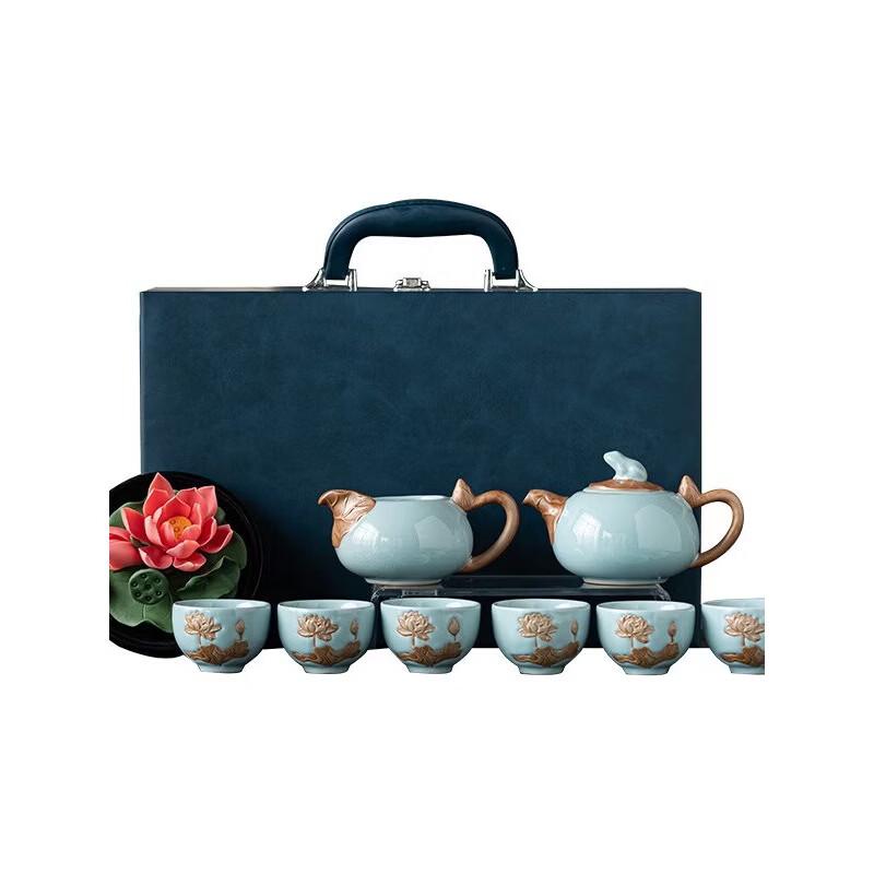 Hongyu Intangible Cultural Heritage Lotus Tea Set