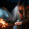 Camping Headlamps Motion Sensor Waterproof Flashlight 3 Modes Adjustable Focus Waterproof Head Flashlight For Running Camping