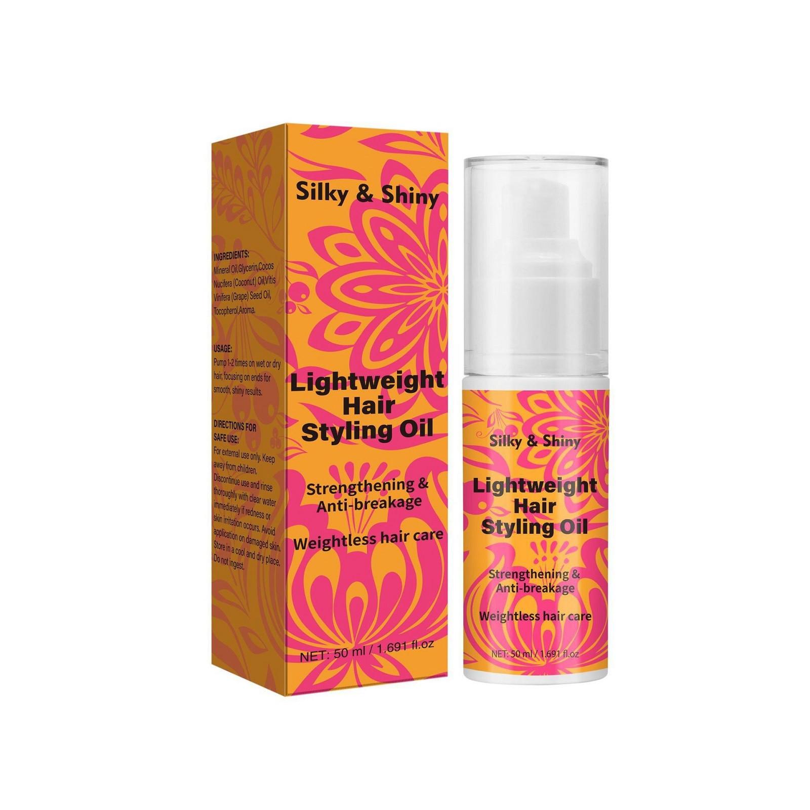 

Легкое масло для укладки, мужское масло для укладки волос, воск для волос, специальное средство для большой задней части головы, 1 шт., 50 мл розовый