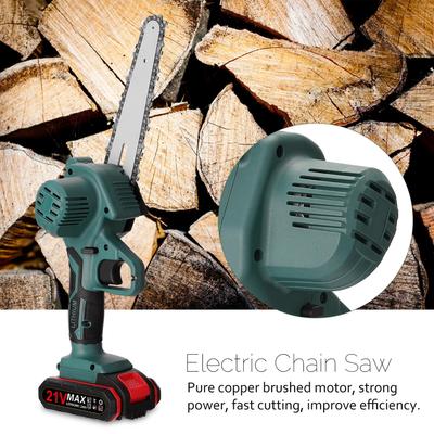 21V Two Battery Portable Mini Electric Pruning Saw Rechargeable Small Wood Spliting Chainsaw