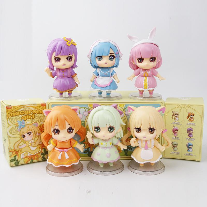 Trendige Macaron-Prinzessin Anime-Figuren - 6 süße Stile