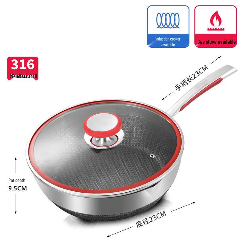 ZISIZ 28cm 316 Stainless Steel Multi-Purpose Pot