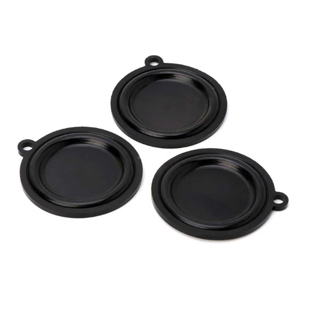 Gas-Durchlauferhitzer Druckmembran Gestängeventil Zubehör Außendurchmesser 45mm Schwarze Gummi-Membran Wasser-Gas-Gestängeventil Teile 10 Stück