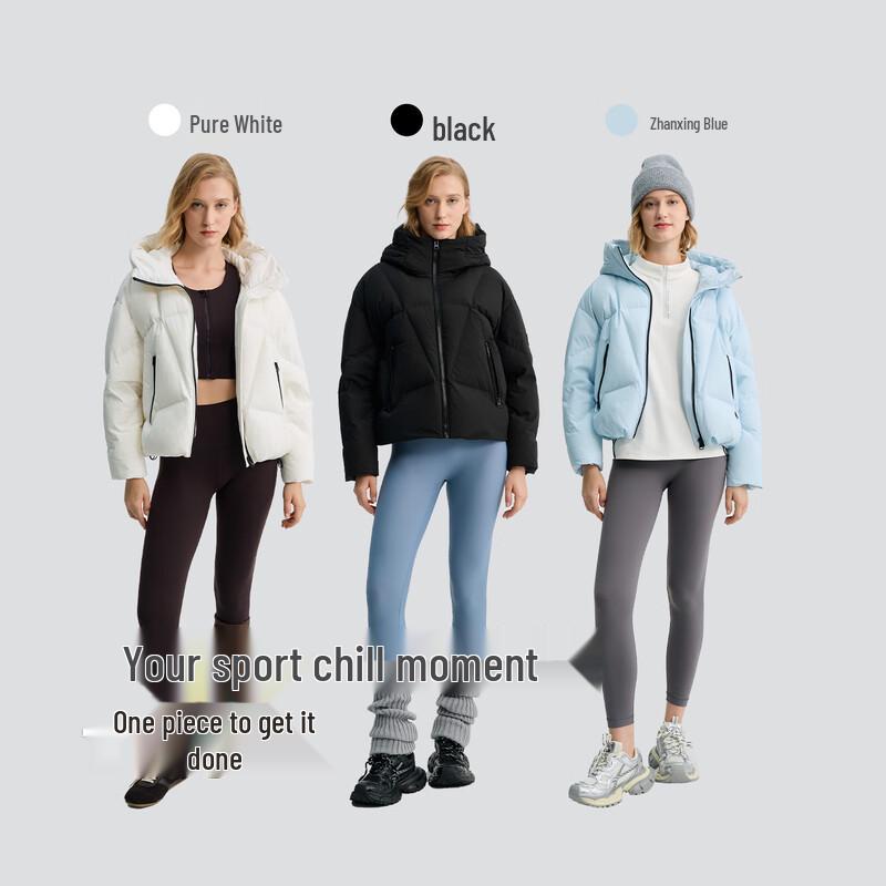 BINJORA Women's Short Hooded Puffer Down Jacket