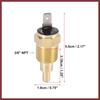 Universal Automotive Radiator Engine Cooling Fan Temperature Thermo Sensor Switch 3/8" NPT 150 Degree on 135 Degree Off Replace Parts
