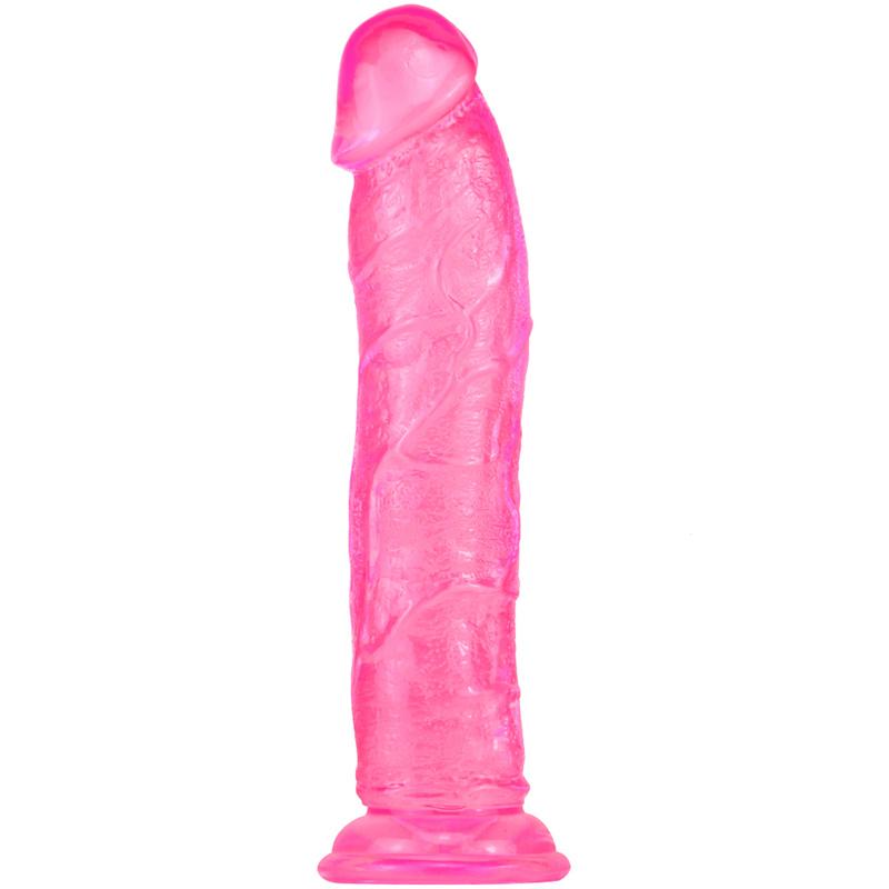 Straight General Eggless Dildo Crystal Simulation Penis Transparent Jelly Wearing Female Masturbation Device