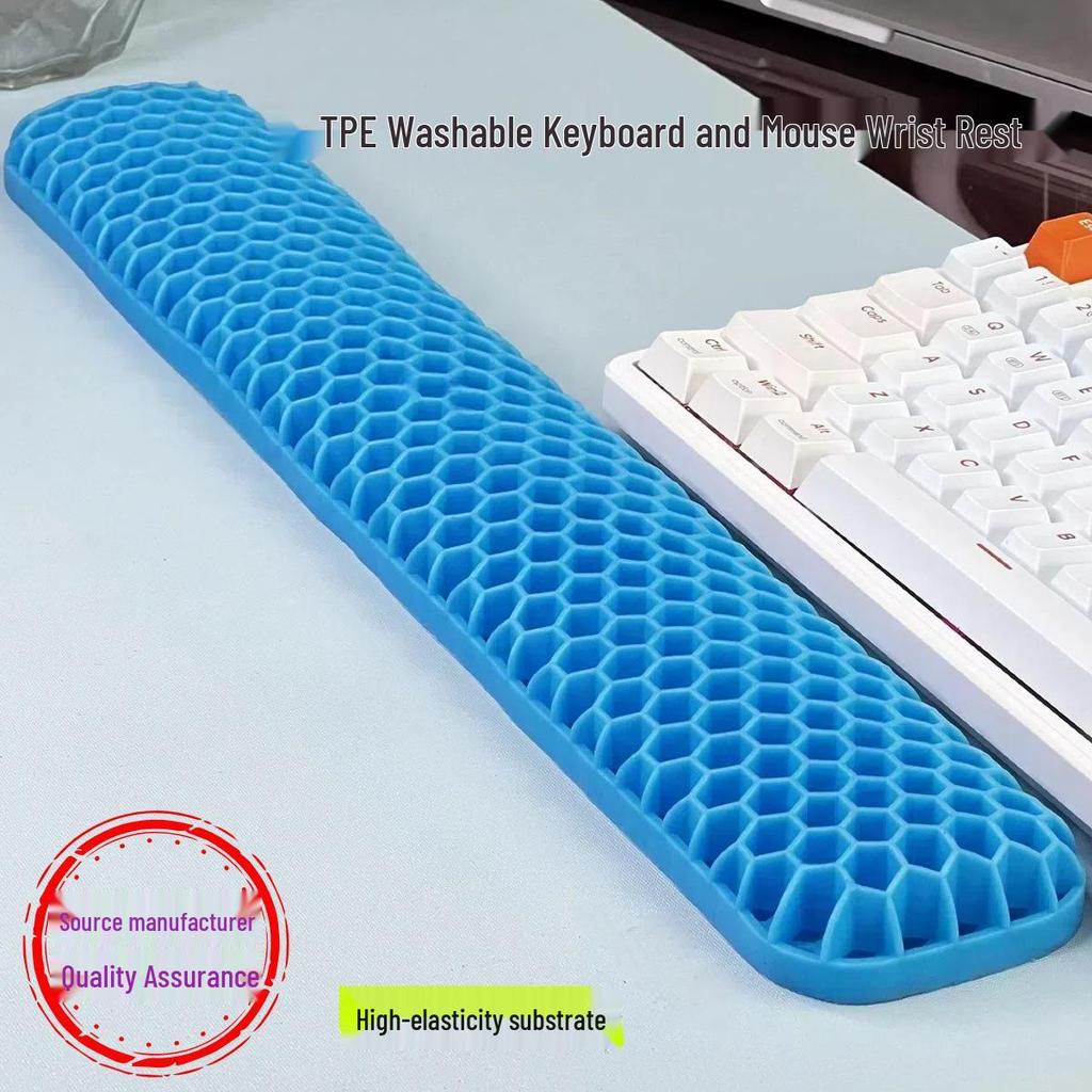 New Type Computer Keyboard & Mouse Pad with Soft, Non-Slip, Breathable Wrist Support