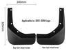 Car Tire Mud Flaps Leather for Ford Kuga/Escape 2013-2019