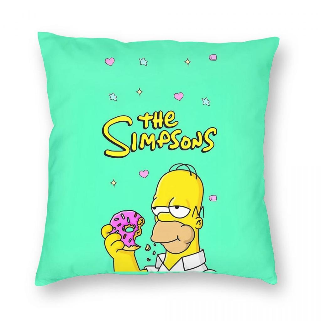 The Simpsons Cartoon Pillowcase Soft Polyester Cushion Cover Decorative Pillow Case Cover Home Zippered