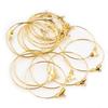 30pcs 20 25 30 35 40 45mm Hoop Earrings Big Circle Ear Wire Hoops Earrings Findings For DIY Jewelry Making Supplies Accessories